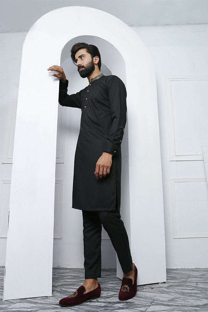 ER 459-2 Black Edge Republic Kurta Pajama For Men