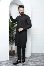 Load image into Gallery viewer, ER 482 Black Edge Republic Kurta Pajama For Men