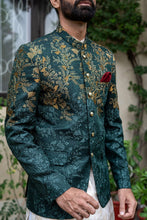 Load image into Gallery viewer, ER 2085 Green Copper Perfect Mehndi Prince Coat Men