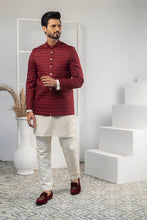 Load image into Gallery viewer, ER 2058 Maroon Prince Coat For Men Design