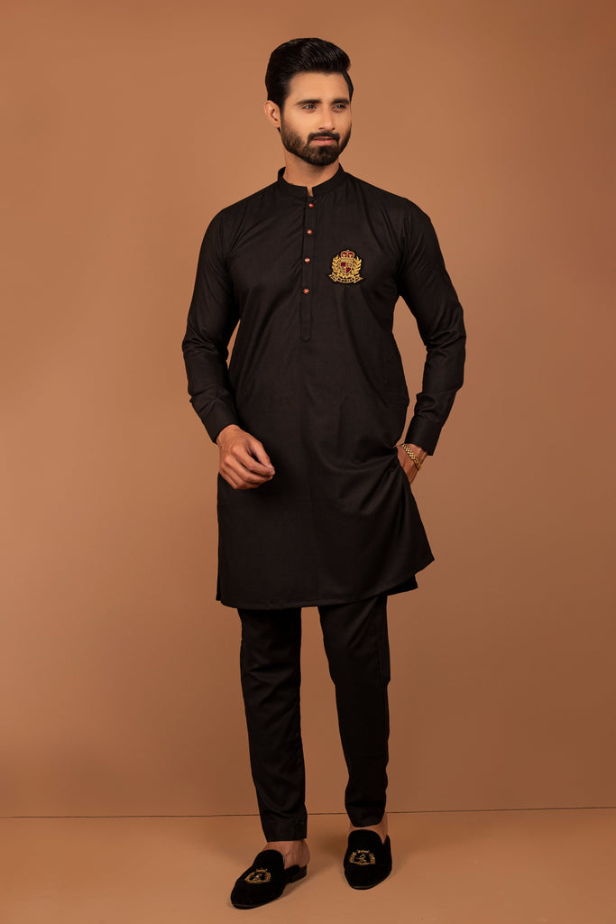 ER 391 Black Kurta Pajama