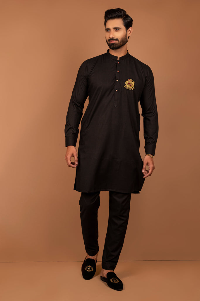 ER 391 Black Kurta Pajama