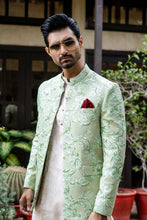 Load image into Gallery viewer, ER 2077 Pastel Lime Green Prince Coat For Men