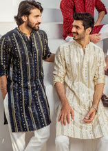 Load image into Gallery viewer, MR 57 White Chanderi Kurta Pajama