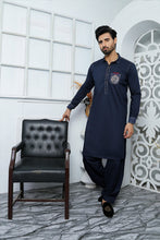 Load image into Gallery viewer, ER 484 Blue Edge Republic Kurta Pajama For Men