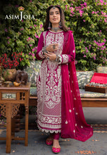 Load image into Gallery viewer, AJSW-18 EMBROIDERED LAWN SILK 3 PCS