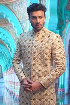 Finesst Grace Hand Embroided Sherwani For Groom