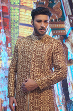 Load image into Gallery viewer, Rose Gold Full Hand Embroided Sherwani For Groom