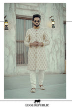 Load image into Gallery viewer, Beige Gold Sherwani For Groom