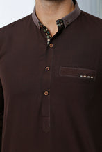 Load image into Gallery viewer, ER 456 Brown Edge Republic Kurta Pajama For Men