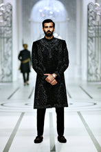 Load image into Gallery viewer, BCW 41 Black Sherwani For Groom