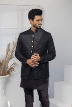 Load image into Gallery viewer, ER 2056 Black Prince Coat For Men