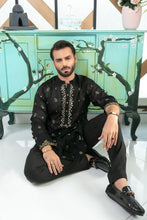 Load image into Gallery viewer, ER MR 34 Black Mirror Embroidery Kurta Pajama