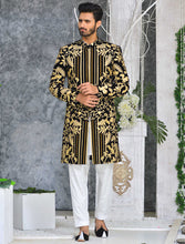 Load image into Gallery viewer, ER SH-083 Black Sherwani For Groom