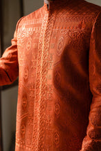 Load image into Gallery viewer, ER 2079 Crisp Orange Prince Coat for Men