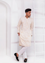 Load image into Gallery viewer, ER EMB 549 Embroided Off White kurta Pajama For Nikkah