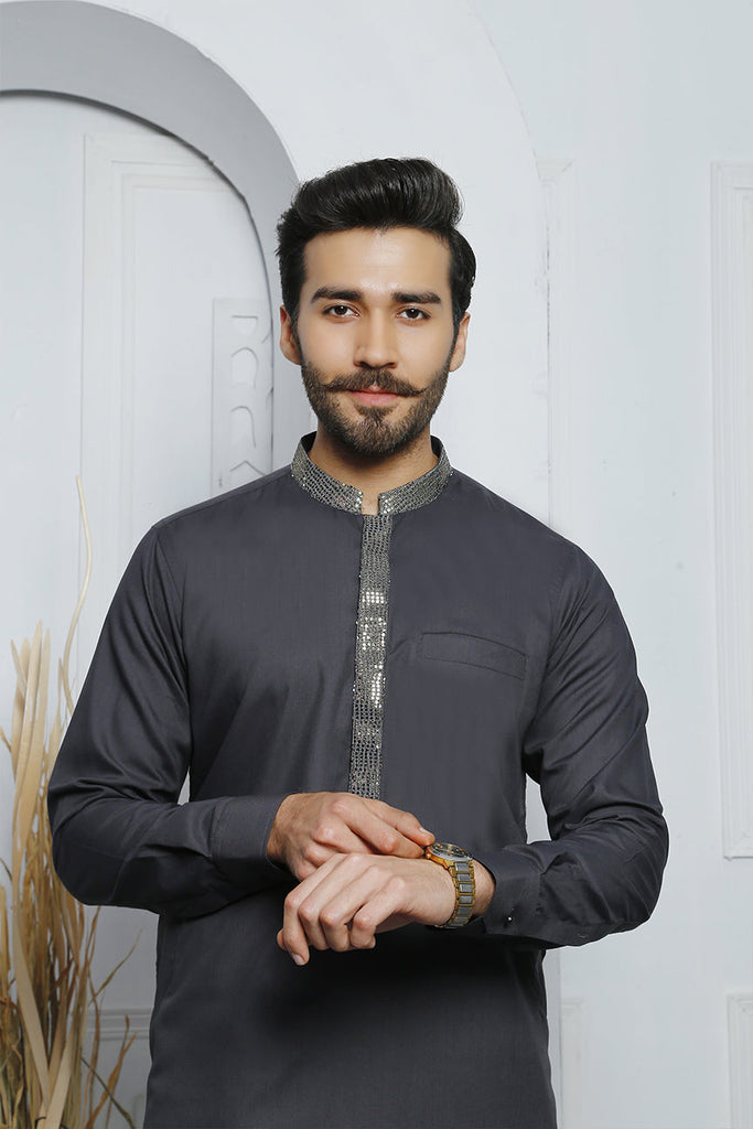 ER 454 Grey Edge Republic Kurta Pajama For Men