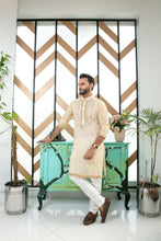 Load image into Gallery viewer, ER MR 37 Gold Mirror Embroidery Kurta Pajama