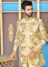 Load image into Gallery viewer, Er SH-079 Gold Copper Short Sherwani