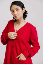 Load image into Gallery viewer, Full Sleeves V-Neck Cardigan Sweater