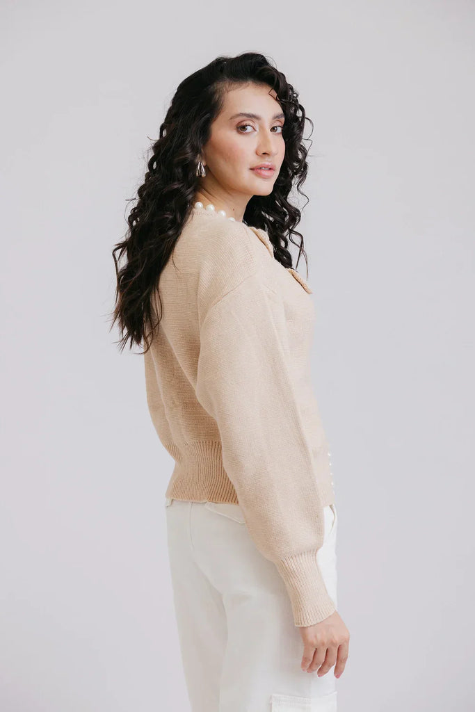 Full Sleeves Round Neck Cardigan Sweater