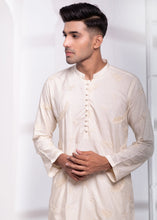 Load image into Gallery viewer, ER EMB 549 Embroided Off White kurta Pajama For Nikkah