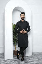 Load image into Gallery viewer, ER 482 Black Edge Republic Kurta Pajama For Men