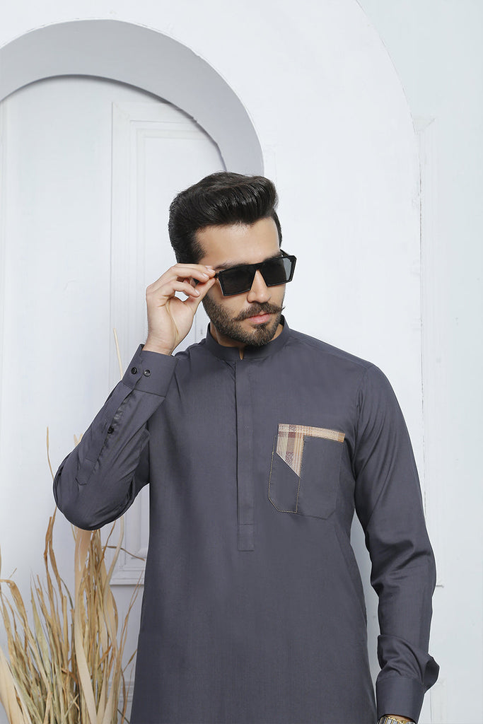 ER 471 Grey Edge Republic Kurta Pajama For Men