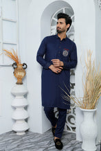 Load image into Gallery viewer, ER 494 Blue Kurta Pajama For Men