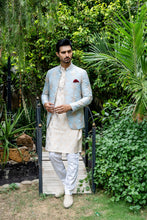 Load image into Gallery viewer, ER 2076 Pastel Sky BLue Prince Coat For Men