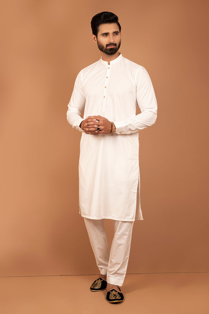 ER 323 White Design Kurta Pajama