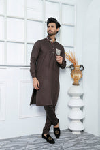 Load image into Gallery viewer, ER 485 Brown Edge Republic Kurta Pajama For Men