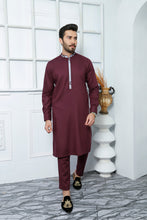 Load image into Gallery viewer, ER 476 Maroon Edge Republic Kurta Pajama For Men