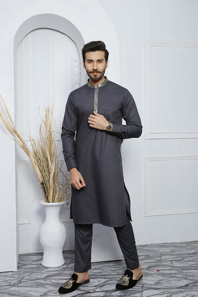 ER 454 Grey Edge Republic Kurta Pajama For Men