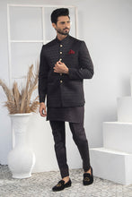 Load image into Gallery viewer, ER 2065 Black Prince Coat For Men