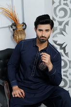 Load image into Gallery viewer, ER 484 Blue Edge Republic Kurta Pajama For Men