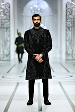 Load image into Gallery viewer, BCW 41 Black Sherwani For Groom