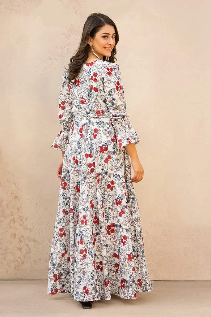 Printed Ladies Maxi Dress