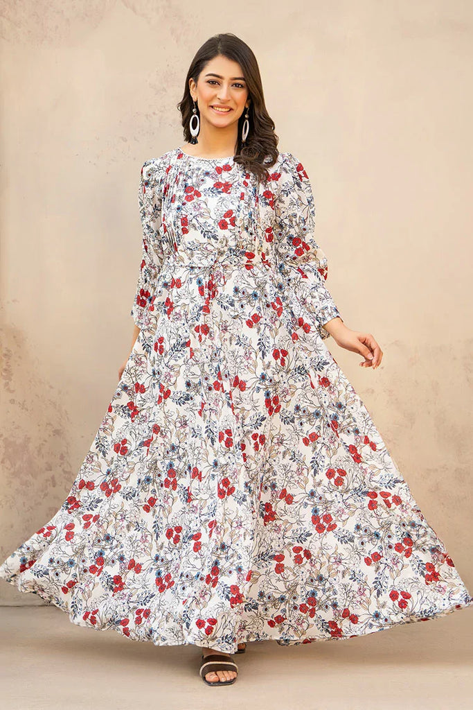 Printed Ladies Maxi Dress