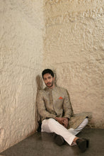 Load image into Gallery viewer, ER SH 108 Grey Gold Hand Work Sherwani For Groom