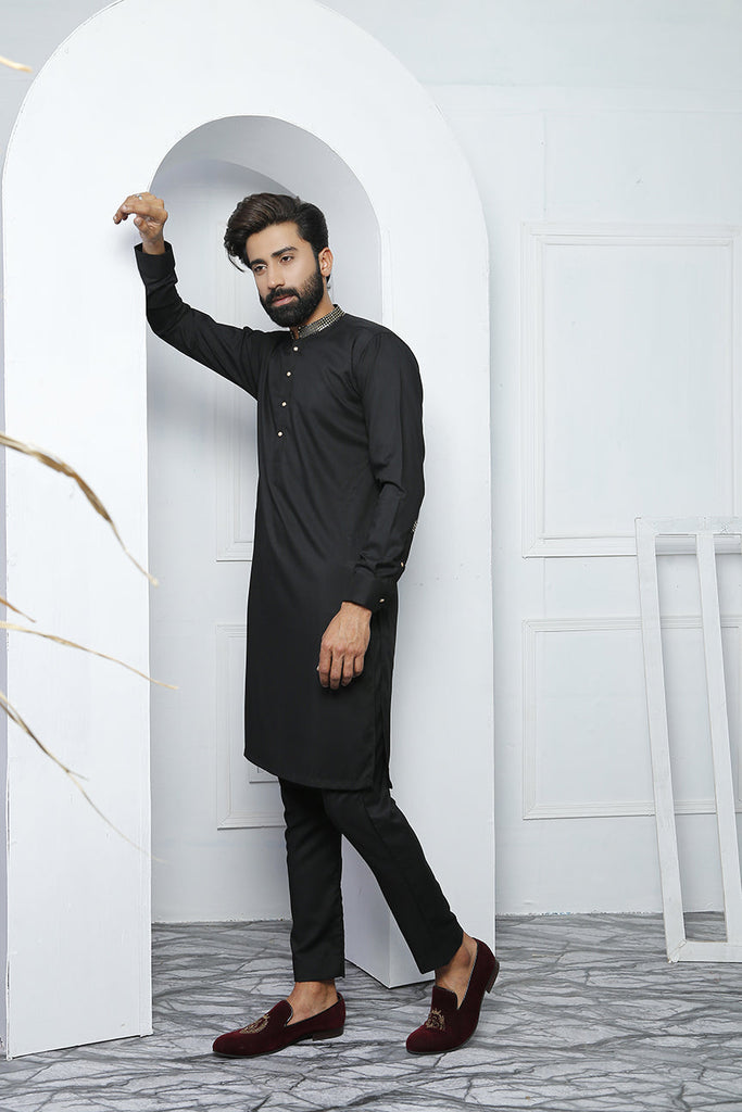 ER 459-2 Black Edge Republic Kurta Pajama For Men