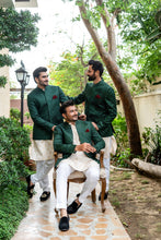 Load image into Gallery viewer, ER 2096 Green Bandh Gala Wedding Prince Coat