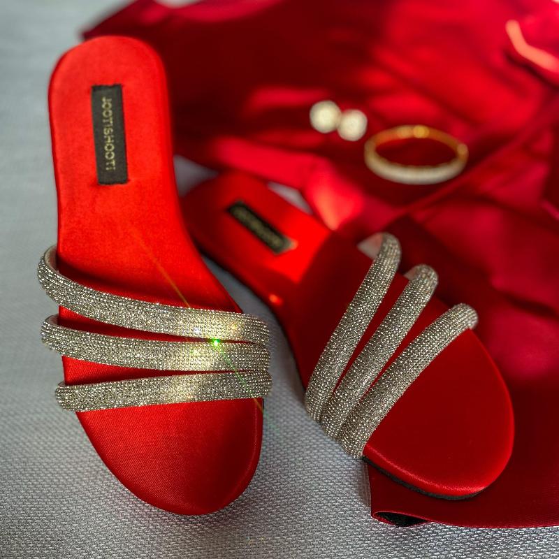 Red Lovestruck Slides