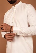 Load image into Gallery viewer, ER 323 White Design Kurta Pajama