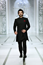 Load image into Gallery viewer, BCW 42 Black Sherwani