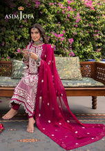 Load image into Gallery viewer, AJSW-18 EMBROIDERED LAWN SILK 3 PCS