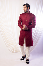 Load image into Gallery viewer, Maroon Elegance Sherwani