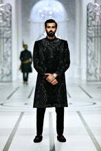 Load image into Gallery viewer, BCW 41 Black Sherwani For Groom