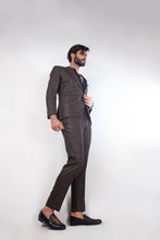 Load image into Gallery viewer, Oxford Checks Grey Suit Mens