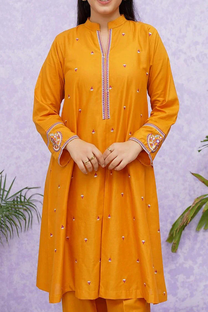 Modest - Girls Cotton Embroidered - 2 Piece Suit - 8465